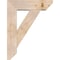 Ekena Millwork Traditional Slat Smooth Bracket w/ Offset Brace, Douglas Fir, 7 1/2"W x 26"D x 34"H BKT0806X26X34TRA06SDF - alternate 2